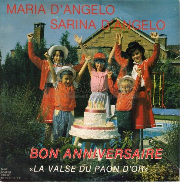 Maria et Sarina d'Angelo - Bon anniversaire