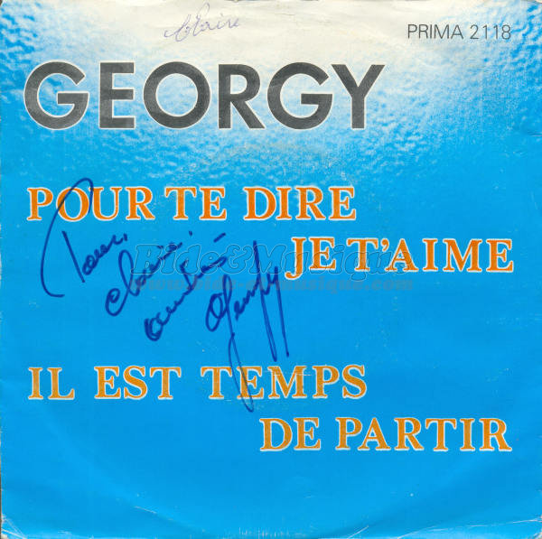 Georgy - Pour te dire que je t'aime