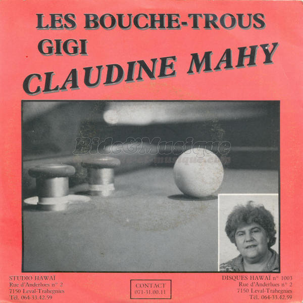 Claudine Mahy - Les bouche-trous