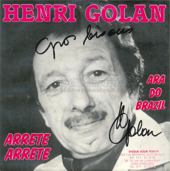 Henri Golan - Arr%EAte arr%EAte