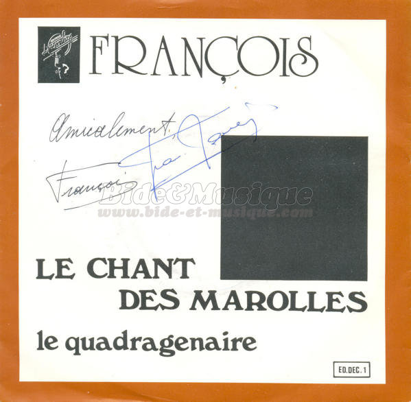 Fran�ois - Le chant des Marolles