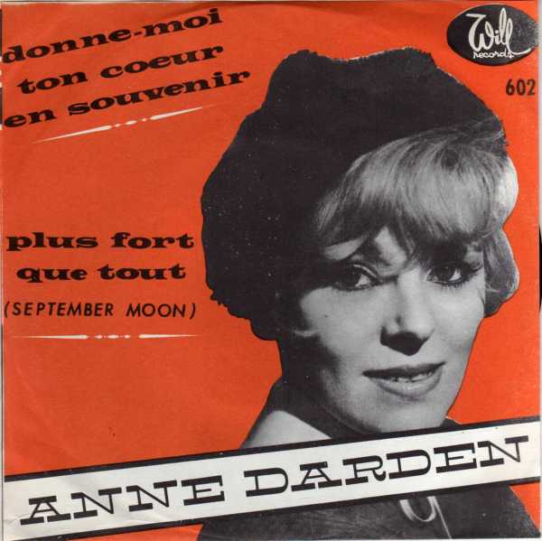 Anne Darden - Donne-moi ton coeur en souvenir