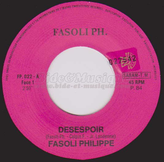 Philippe Fasoli - Dsespoir