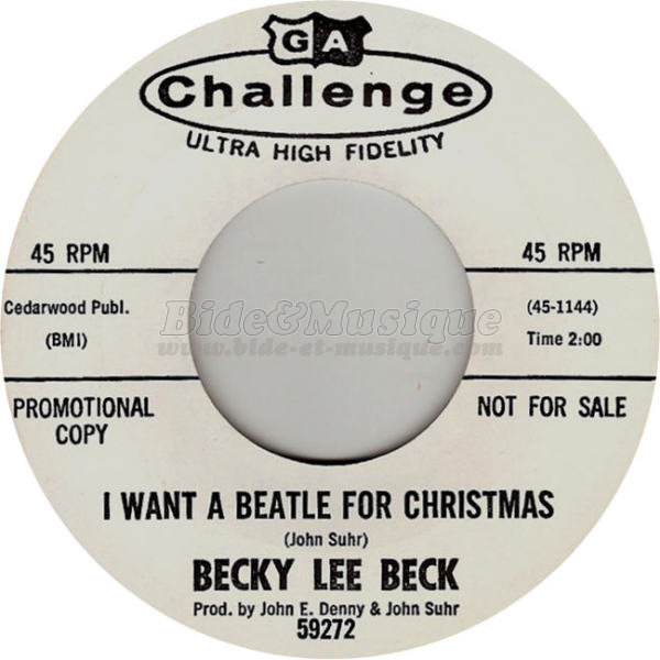Becky Lee Beck - I want a Beatle for Christmas