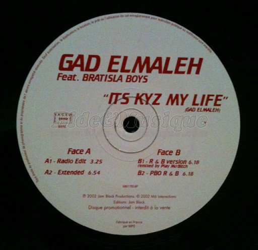 Gad Elmaleh (feat.Bratisla Boys) - Its kyz my life