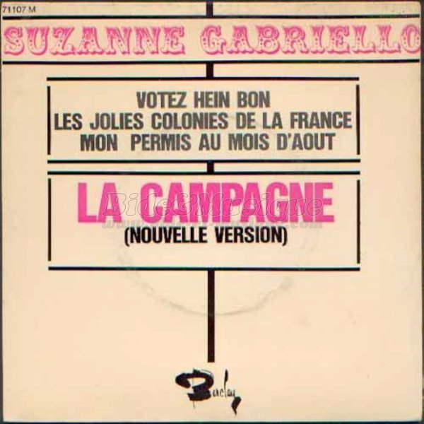 Suzanne Gabriello - Votez hein bon !