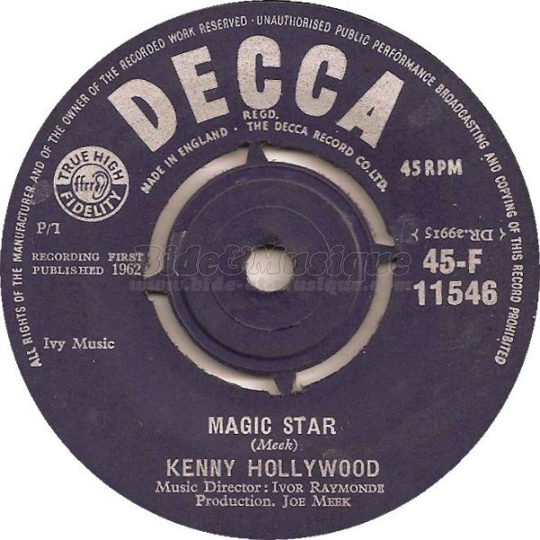 Kenny Hollywood - Magic star (Telstar)