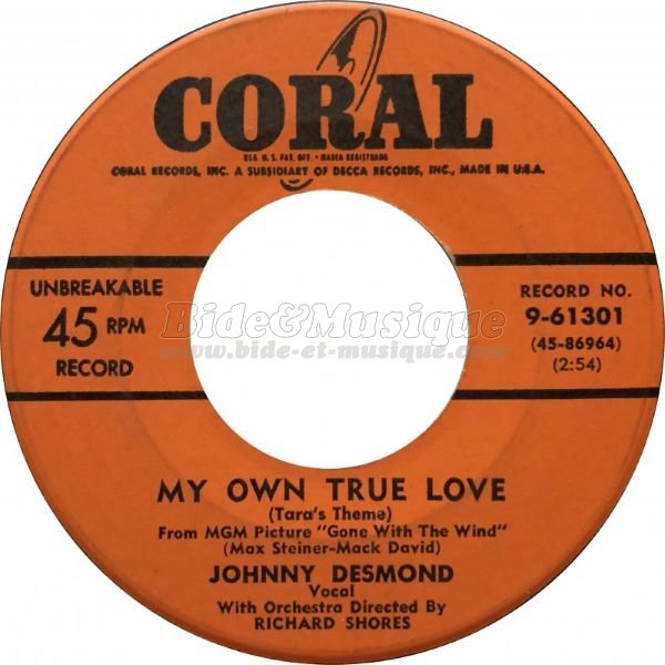 Johnny Desmond - My own true love