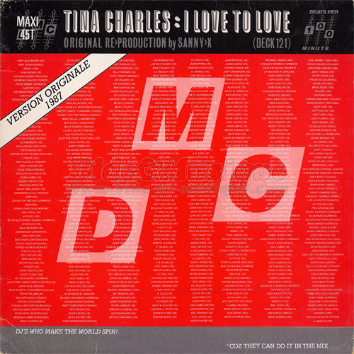 Tina Charles - I love to love (12'' Teenage Mix)