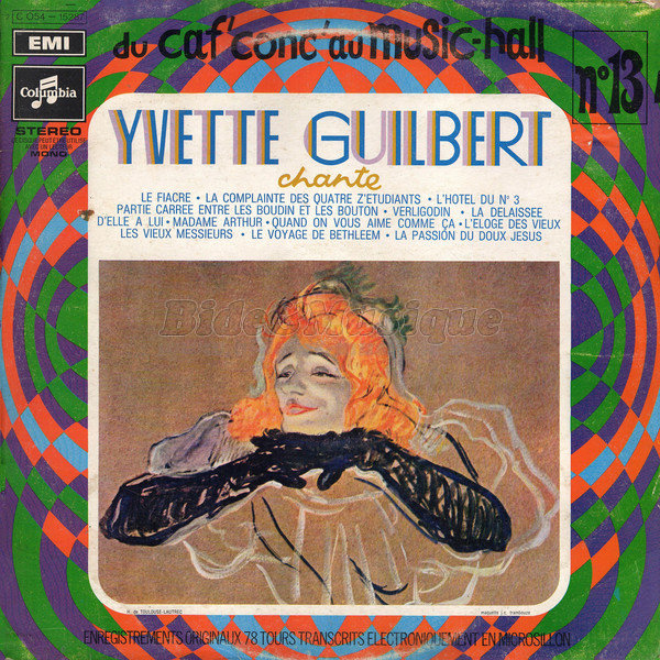 Yvette Guilbert - Bides  l'ancienne