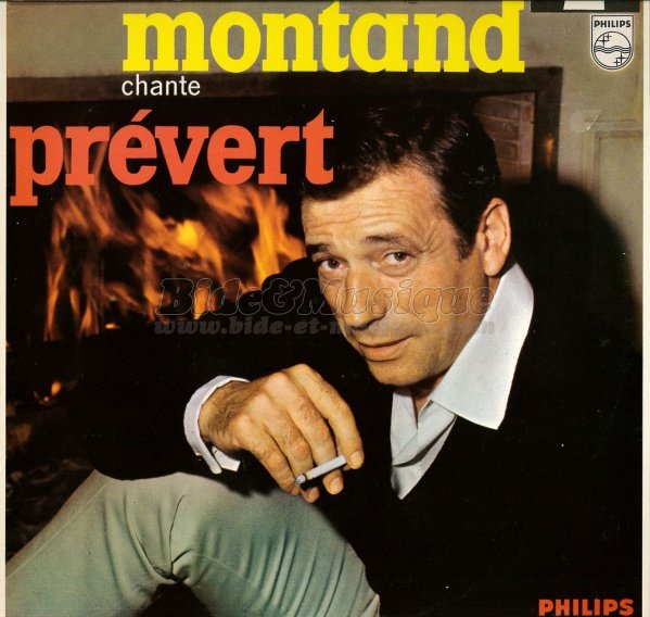 Yves Montand - Page d'�criture