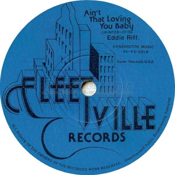 Eddie Riff - Ain't that loving you Baby