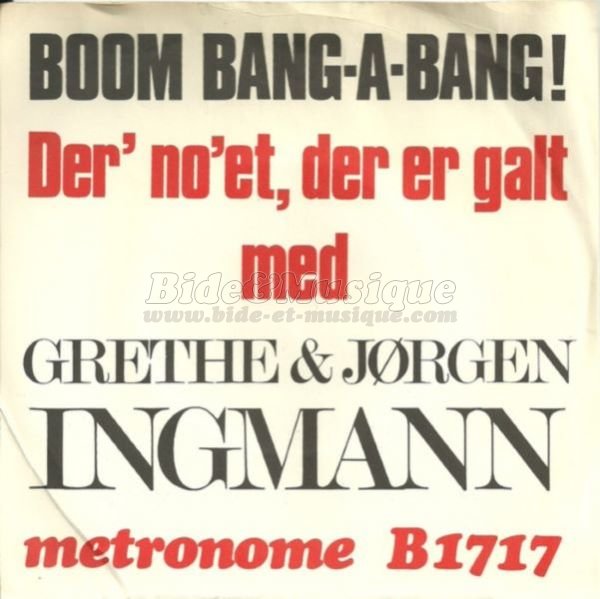 Grethe  & Jorgen Ingmann - Boom bang-a-bang