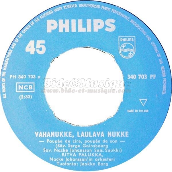 Ritva Palukka - Vahanukke laulava nukke