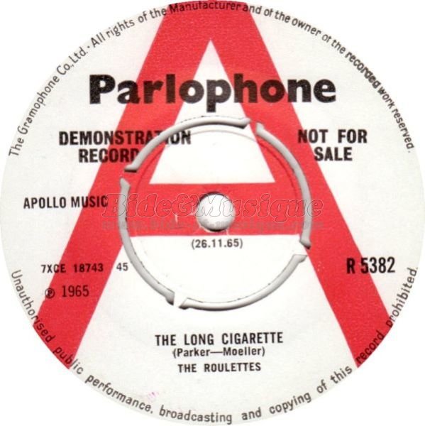 The Roulettes - The long cigarette