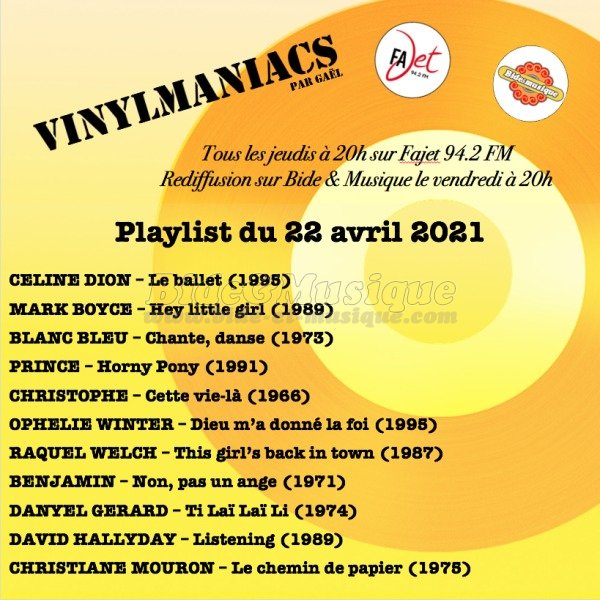 Vinylmaniacs - Emission n163 (22 avril 2021)
