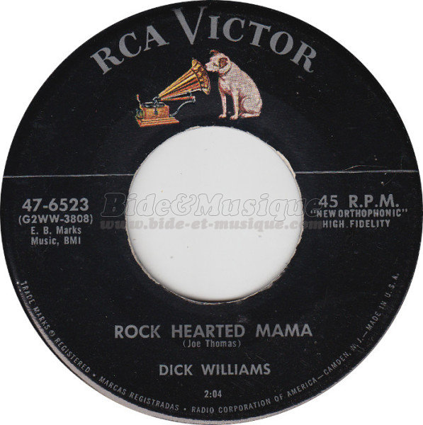 Dick Williams - Rock hearted mama