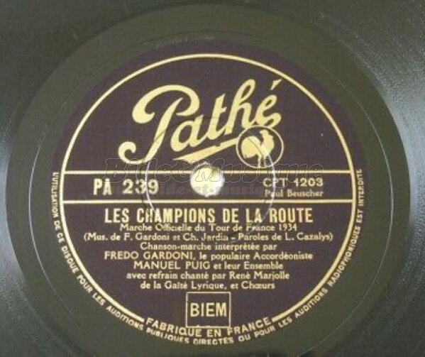 Fredo Gardoni - Les champions de la route