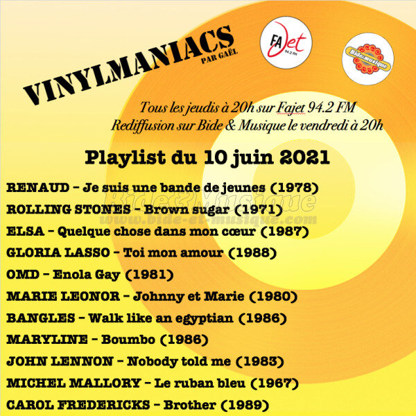 Vinylmaniacs - Emission n170 (10 juin 2021)