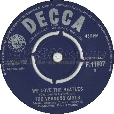 The Vernons Girls - We love the Beatles