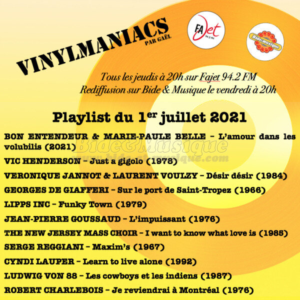 Vinylmaniacs - Emission n173 (1er juillet 2021)
