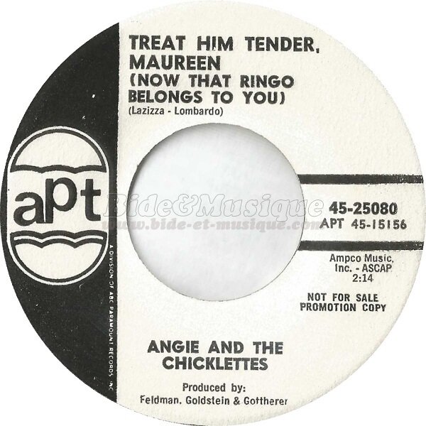 Angie & The Chicklettes - Treat him tender, Maureen (Now that Ringo belongs to you)