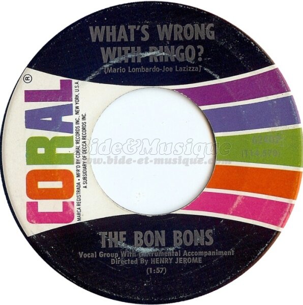 The Bon Bons - What's wrong with Ringo