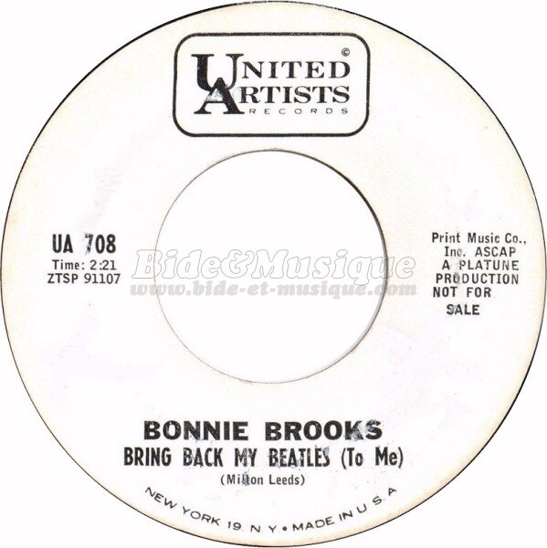 Bonnie Brooks - Bring back my Beatles to me