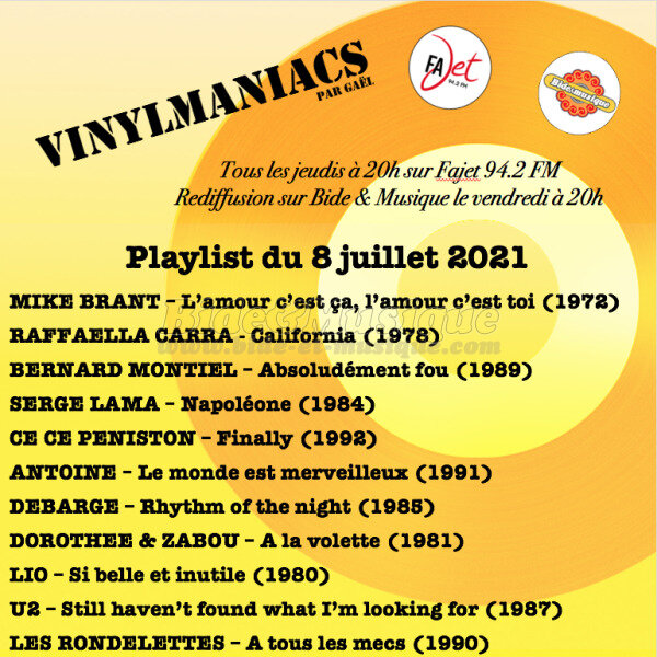 Vinylmaniacs - Emission n174 (8 juillet 2021)