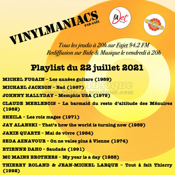 Vinylmaniacs - Emission n176 (22 juillet 2021)