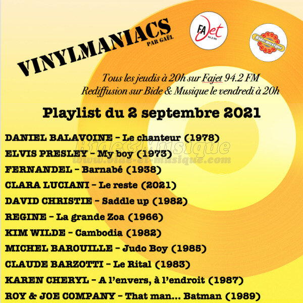 Vinylmaniacs - Emission n178 (2 septembre 2021)