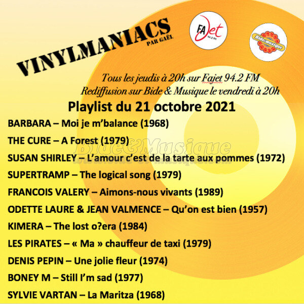Vinylmaniacs - Emission n185 (21 octobre 2021)