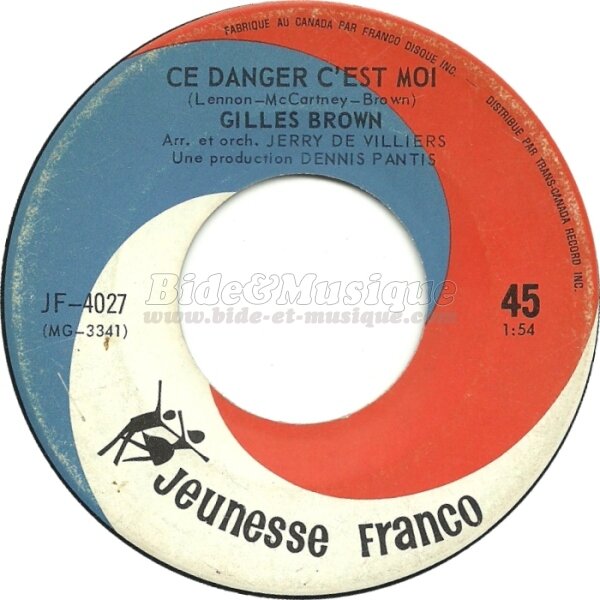 Gilles Brown - Ce danger c'est moi