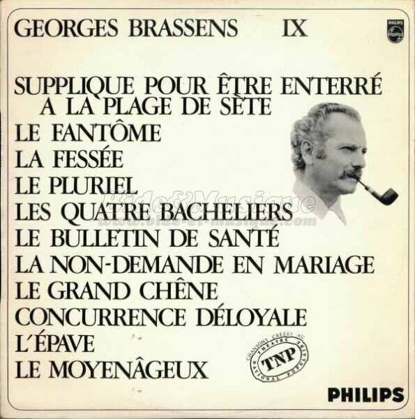 Georges Brassens - Supplique pour tre enterr  la plage de Ste