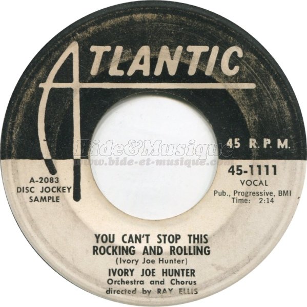 Ivory Joe Hunter - You can't stop this rocking and rolling