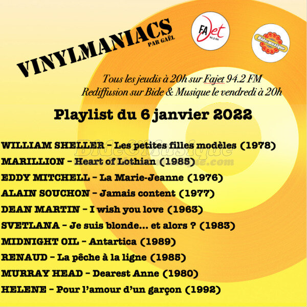 Vinylmaniacs - Emission n196 (6 janvier 2022)