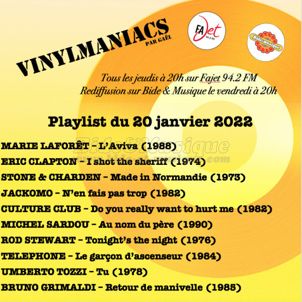 Vinylmaniacs - Emission n198 (20 janvier 2022)