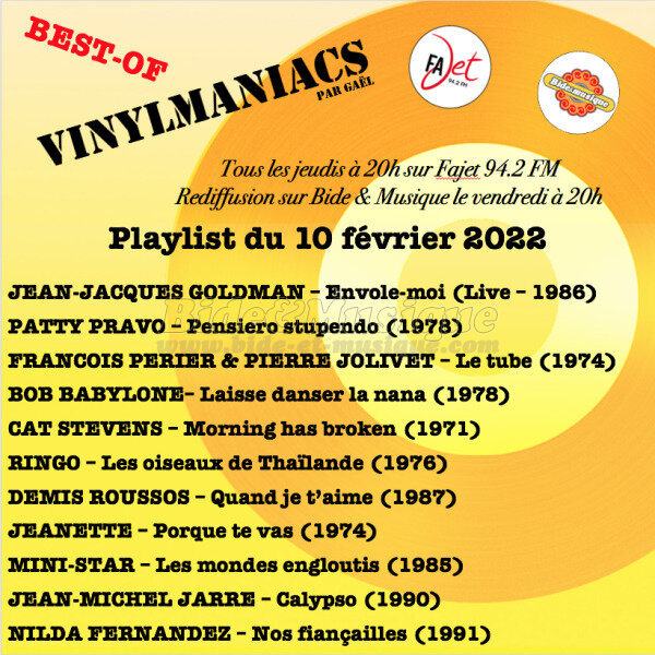 Vinylmaniacs - Emission n201 (10 fvrier 2022)