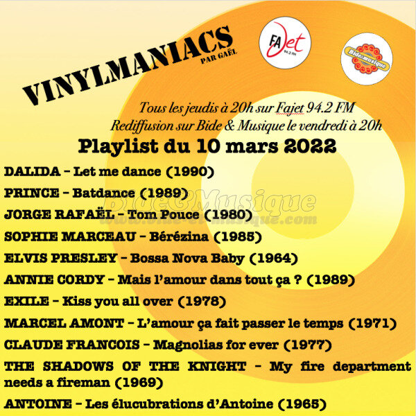 Vinylmaniacs - Emission n204 (10 mars 2022)