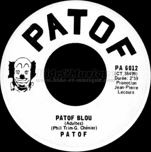 Patof - Patof blou (adultes)