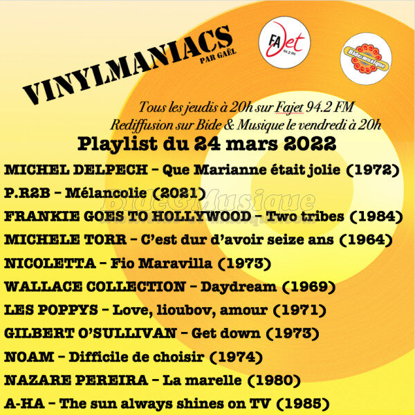 Vinylmaniacs - Emission n206 (24 mars 2022)