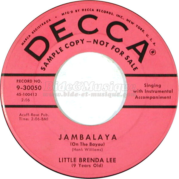 Little Brenda Lee - Bide in America