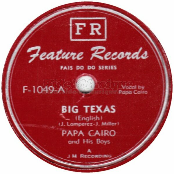 Papa Cairo and his Boys - Big Texas