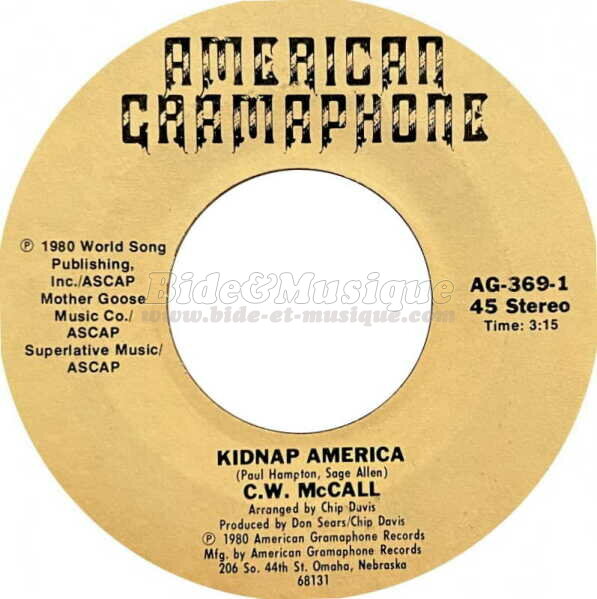 C.W. McCall - Kidnap America