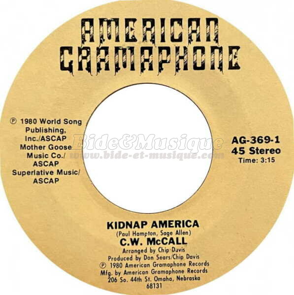 C.W. McCall - Bide in America