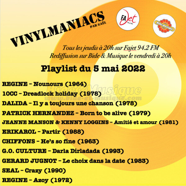 Vinylmaniacs - Emission n211 (5 mai 2022)