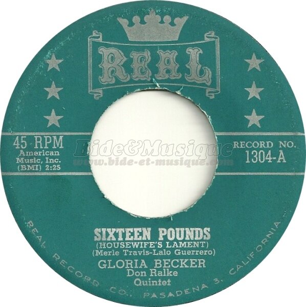 Gloria Becker - Sixteen pounds (Housewife's lament)