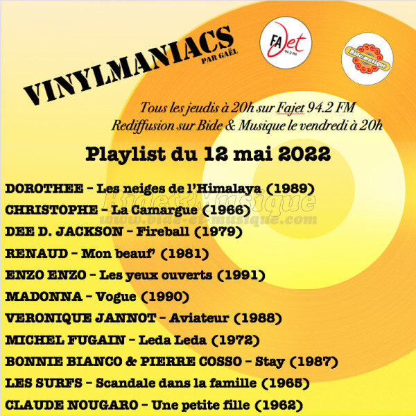 Vinylmaniacs - Emissions : Vinylmaniacs (rediffusion)