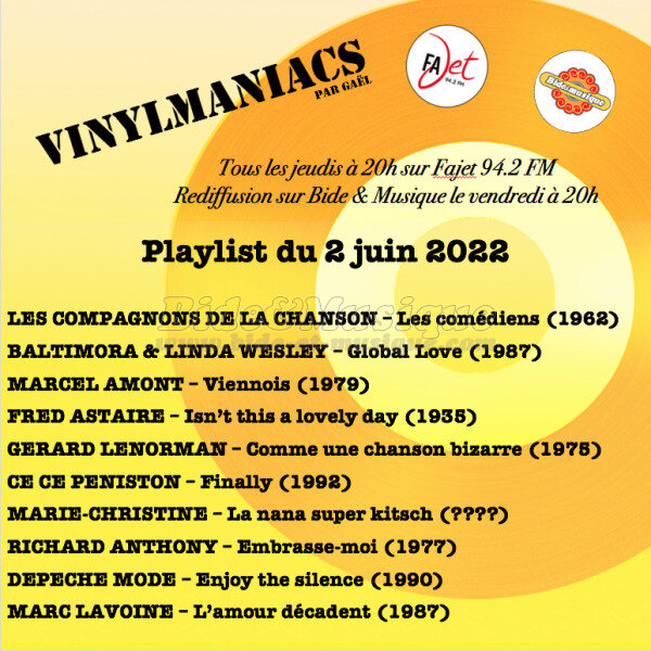 Vinylmaniacs - Emission n215 (2 juin 2022)