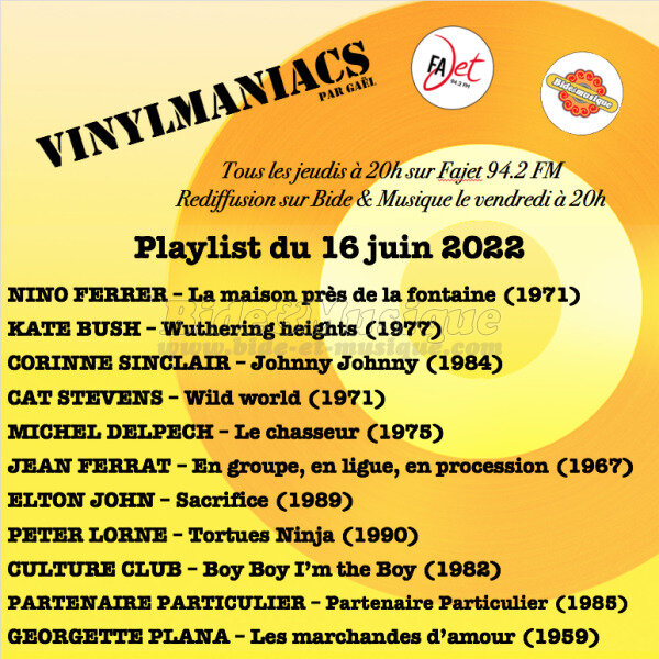 Vinylmaniacs - Emission n217 (16 juin 2022)